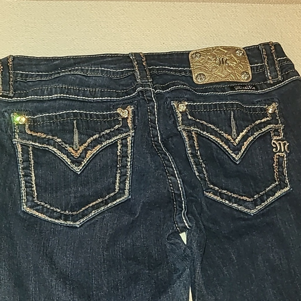 Miss Me jeans dark wash sz. 28"x 30.5" *8"rise. (#1751A) boot cut. - Picture 2 of 16